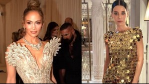 Dos looks de infarto: Cansu Dere y Jennifer Lopez comparten el gusto por los tonos pastel y el cuello mao
